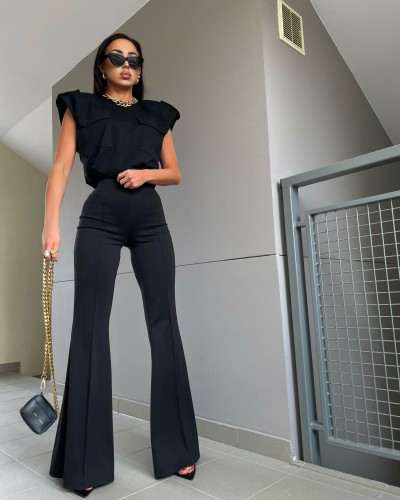 Legginsy dzwony La Milla czarne