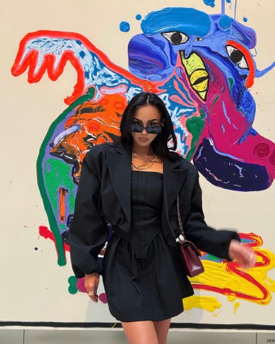 Marynarka bomberka chmurka  La Milla czarna