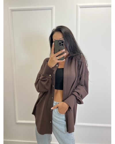 Koszula dresowa La Milla czekoladowa