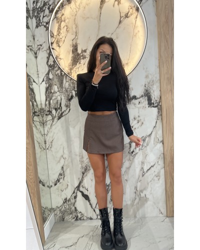 Spódniczko-spodenki gładkie La Milla czekoladowe