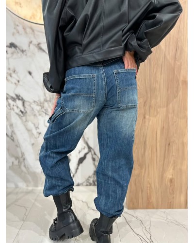 Spodnie jeansowe ze ściągaczami w pasie By o la la...!