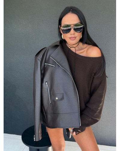 Sweter tunika La Milla czekoladowy