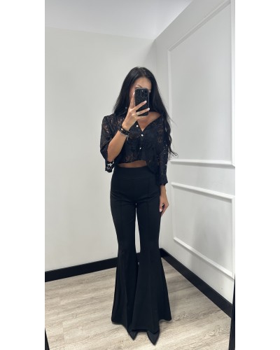 Legginsy dzwony La Milla czarne