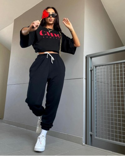 Spodnie dresowe La Milla czarne