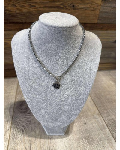 Naszyjnik koniczynka By o la la...! srebrny