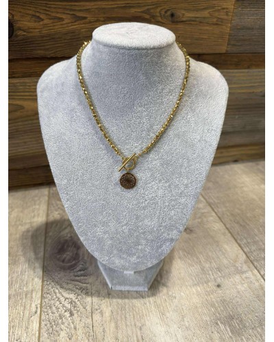 Naszyjnik kwiatek By o la la...! złoty