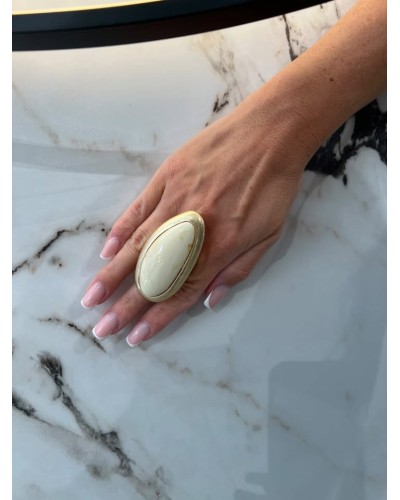 Pierścień Wiedeń złoty ze śmietaną