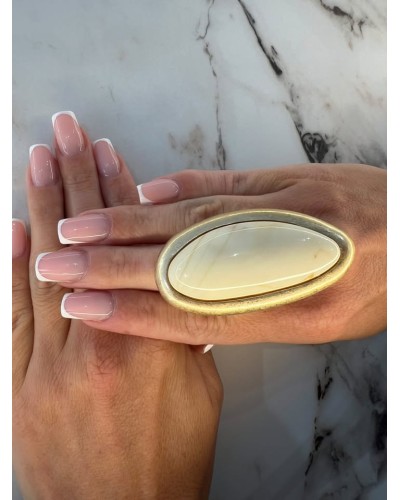 Pierścień Wiedeń złoty ze śmietaną