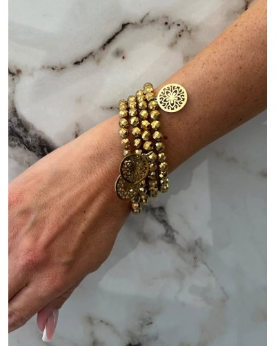 Bransoletka złota By o la la...! z zawieszką