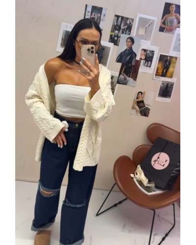 Top tuba La Milla biały