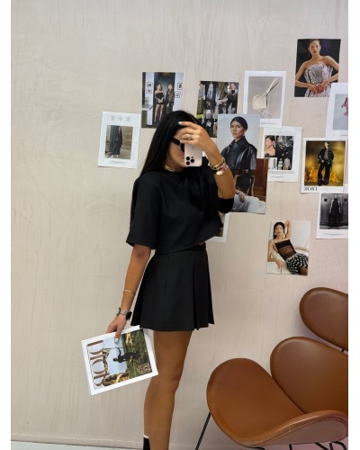 T-shirt krótki pudełko La Milla czarny