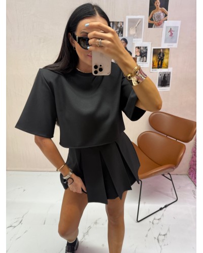 T-shirt krótki pudełko La Milla czarny