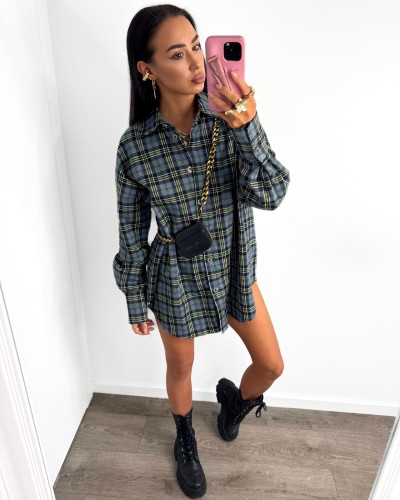 Koszula flanelowa w kratę La Milla niebieska