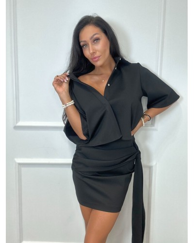 Komplet koszula plus spódnica La Milla czarny