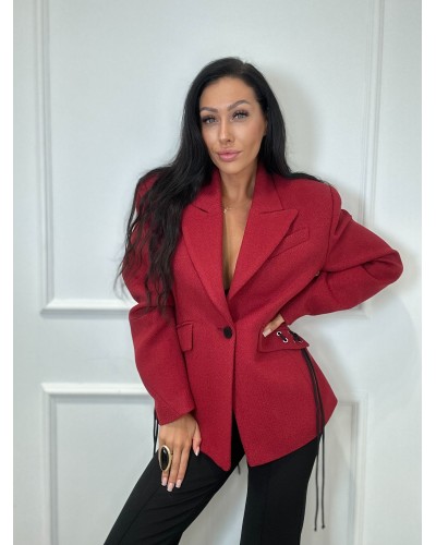 Marynarka pleciona La Milla czerwona