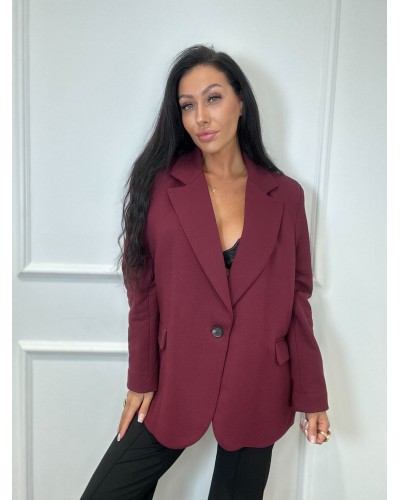Marynarka materiałowa SLAY bordowa