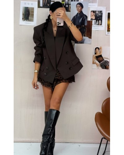 Marynarka z guzikami La Milla czekoladowa