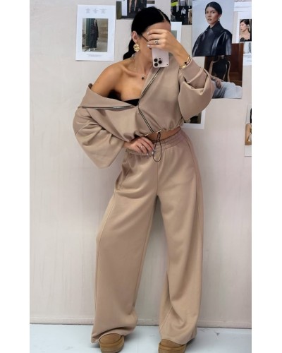 Komplet dresowy La Milla beżowy