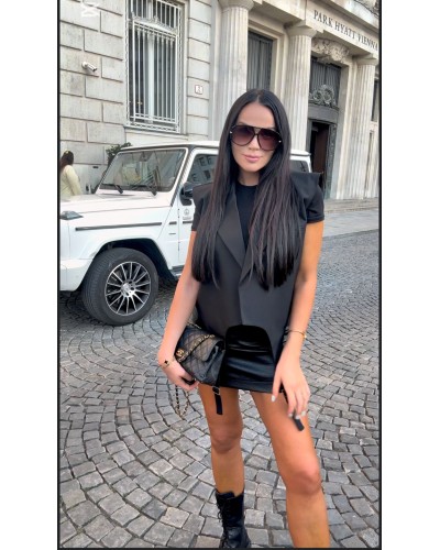 Kamizelka z paskami La Milla czarna