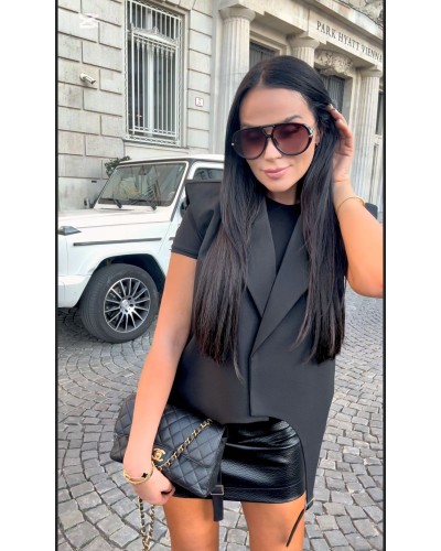 Kamizelka z paskami La Milla czarna