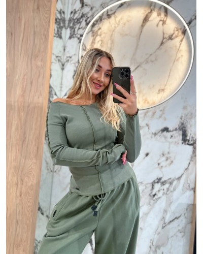 Bluzka fala By o la la...! matcha