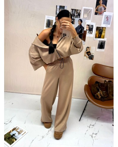 Komplet dresowy La Milla beżowy