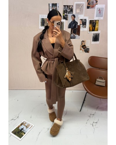 Legginsy zapiętki La Milla camel