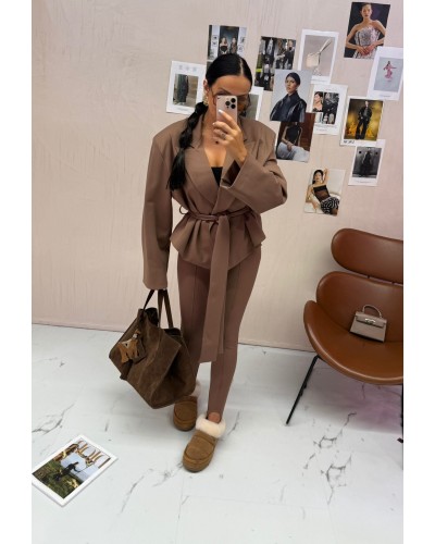 Legginsy zapiętki La Milla camel