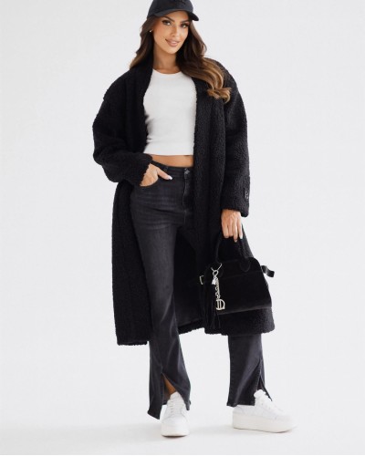 Spodnie jeansowe dzwony z rozcięciem na nogawce By o la la...!