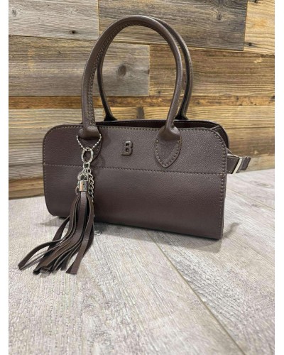 Torebka kuferek bagietka ze skóry licowej By o la la...! chocomus