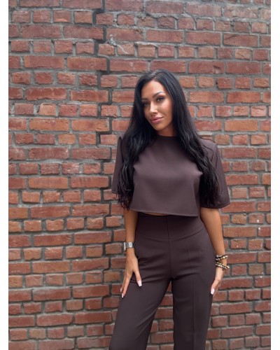 T-shirt krótki pudełko La Milla czekoladowy