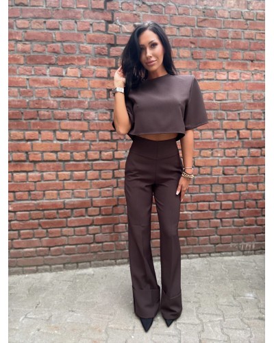 T-shirt krótki pudełko La Milla czekoladowy