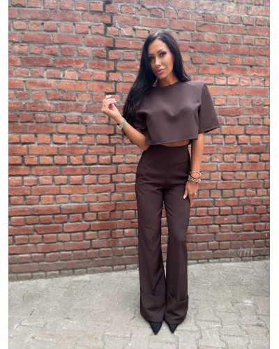 T-shirt krótki pudełko La Milla czekoladowy