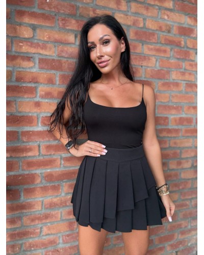 Spódniczko-spodenki plisowane La Milla czarne