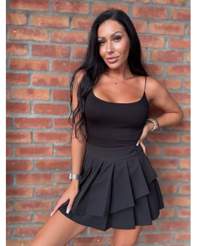 Spódniczko-spodenki plisowane La Milla czarne