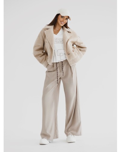 Kożuch By o la la...! beżowy