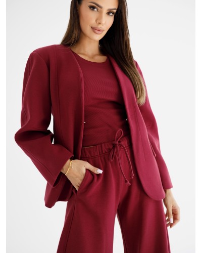 Marynarka typu Blazer By o la la...! merlot