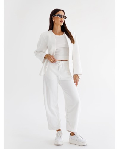 Marynarka typu Blazer By o la la...! śmietanowa