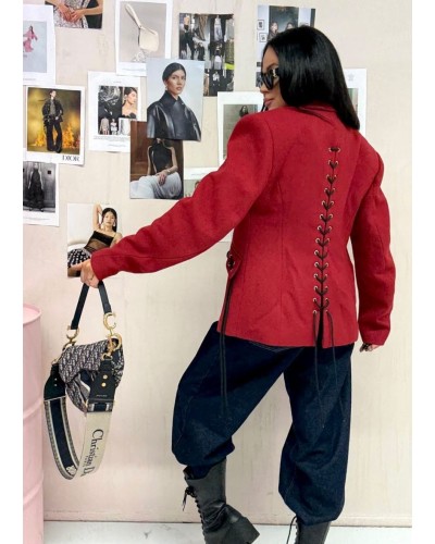 Marynarka pleciona La Milla czerwona