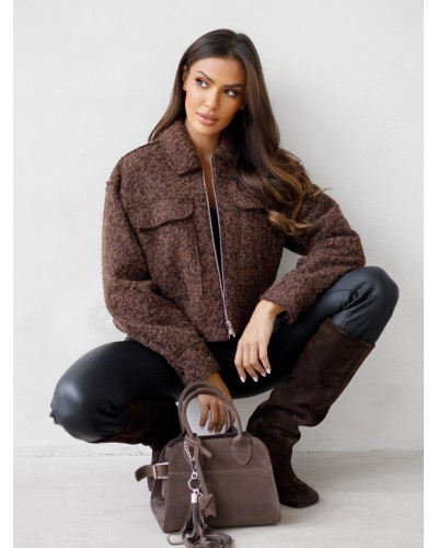 Kurtka pudełkowa z bukli By o la la...! chocomus