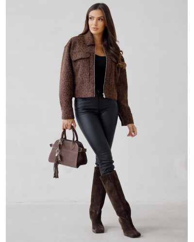 Kurtka pudełkowa z bukli By o la la...! chocomus