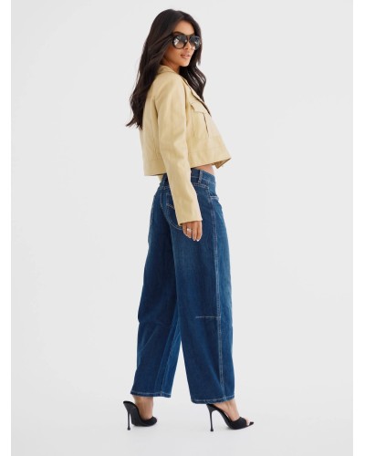 Kurtka z ekoskóry By o la la...! ciepły beż