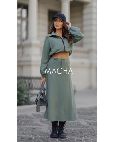 Spódnica dresowa By o la la...! matcha