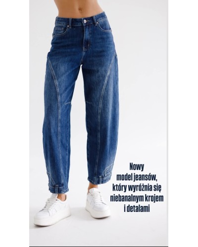Spodnie jeansowe banany z kieszonkami By o la la...!