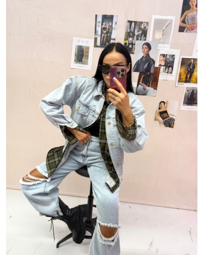 Katana jeansowa z poduszkami La Milla