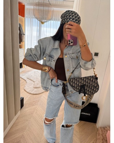 Spodnie jeansowe z dziurami La Milla jasne