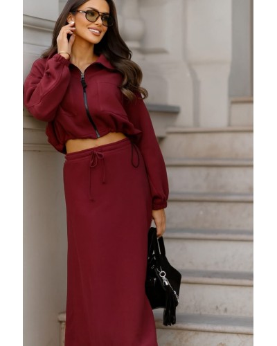 Spódnica dresowa By o la la...! merlot