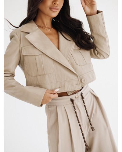 Kurtka z ekoskóry By o la la...! fango