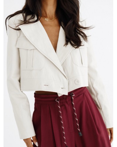 Spodnie szwedy z troczkami By o la la...! merlot