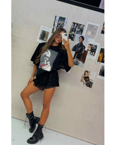 T-shirt kobieta La Milla czarny